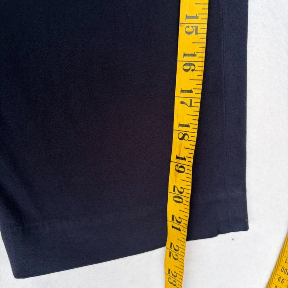 Chaps Navy Blue Cotton Capri Pedal Pusher Pants Sz 8 Fall Autumn Capris Casual - Picture 6 of 7
